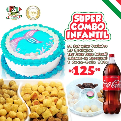 Super Combo Infantil - Torta 1kg - Feminino (Tema a escolha do cliente) - comprar online