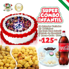 Super Combo Infantil - Torta 1kg - Masculino (Tema a escolha do cliente) - comprar online