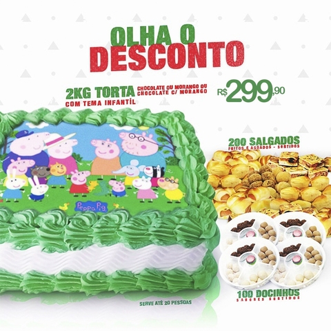 Combo Olha Desconto - Serve Aprox. 20 pessoas - Masculino (Tema a escolha) - comprar online