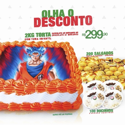 Combo Olha Desconto - Serve Aprox. 20 pessoas - Masculino (Tema a escolha) - comprar online