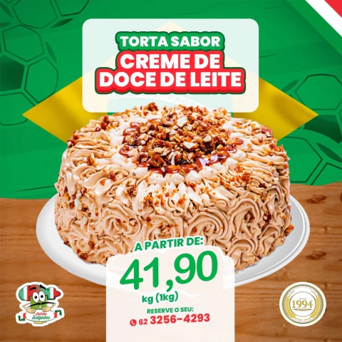Torta Creme Doce Leite - 1kg (Por encomenda)