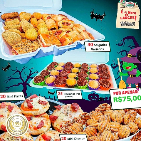É a Hora do Lanche Halloween c/ Docinhos