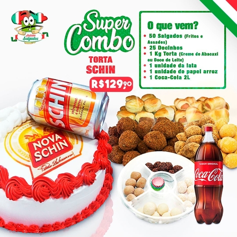 SUPER COMBO C/ TORTA TEMA CERVEJA SCHIN - comprar online