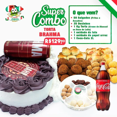 SUPER COMBO C/ TORTA TEMA CERVEJA BRAHMA DUPLO MALTE - comprar online