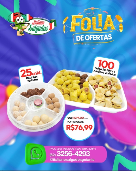 Hora Do Lanche : PROMO MÊS CARNAVAL : Comprou Ganhou: Salgados Fritos e Assados + Doces - comprar online