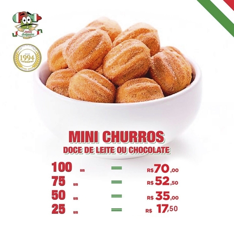 Mini Churros - Sabor: Doce de Leite - Produção Própria - comprar online