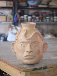 Vasija chamán con serpiente (horneada a fuego) (solo retiro por el taller) - comprar online