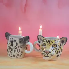 Tazas de animales (Lobo, yaguareté)
