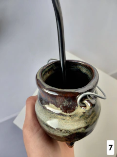 Mate de ceramica caldero CERAMICA GRES, con bombilla - comprar online