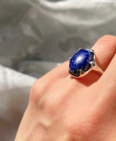 Joya amuleto: anillo garrita en plata (pieza única) - comprar online