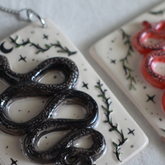 Serpiente de ceramica, joya de pared, VARIOS COLORES - tienda online