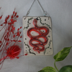 Serpiente de ceramica, joya de pared, VARIOS COLORES - comprar online