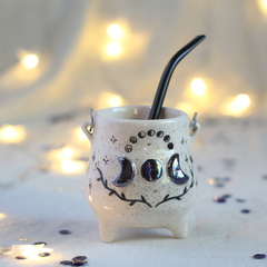 mate caldero de ceramica especiales, con bombilla - comprar online