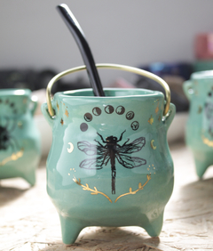 mate caldero de ceramica especiales, con bombilla - tienda online