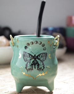 mate caldero de ceramica especiales, con bombilla en internet