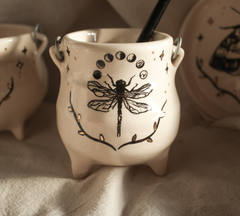 mate caldero de ceramica especiales, con bombilla