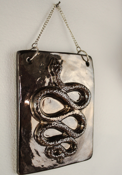 Serpiente de ceramica, joya de pared, VARIOS COLORES - tienda online