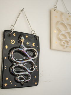 Serpiente de ceramica, joya de pared, VARIOS COLORES en internet