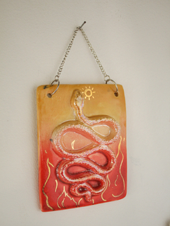 Serpiente de ceramica, joya de pared, VARIOS COLORES - Astral Objetos cerámica