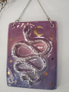 Serpiente de ceramica, joya de pared, VARIOS COLORES - Astral Objetos cerámica