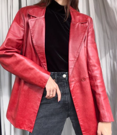 Blazer de couro Vintage - comprar online