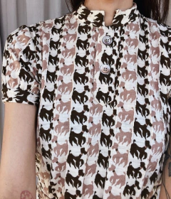 Mini Vestido Vintage Poodles na internet