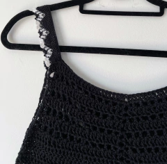 Blusa de crochê preta - Frou Frou Vintage – Vintage Store