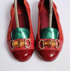 Sapatilha Gucci Moon Bamboo Horsebit Etoupe - comprar online