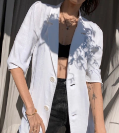 Blazer 80’s de linho Jarmod - Frou Frou Vintage – Vintage Store