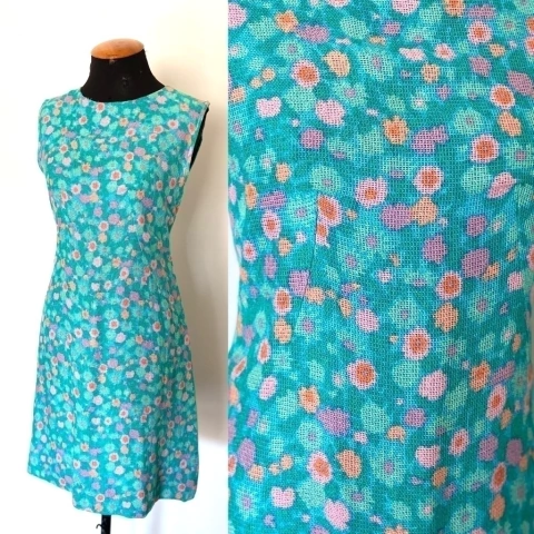 Vestido 60's floral