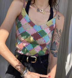 Blusa Argyle Guaraná
