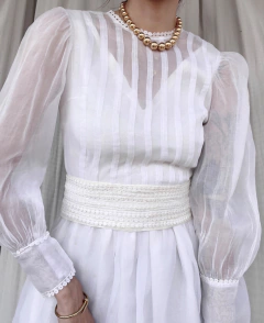 Vestido Vintage de organza na internet
