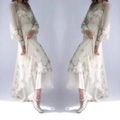 Vestido de Noiva 70's Vintage na internet