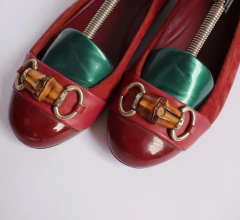 Sapatilha Gucci Moon Bamboo Horsebit Etoupe - loja online