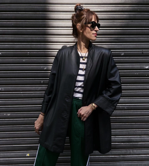 Casaco de couro Neo 80’s