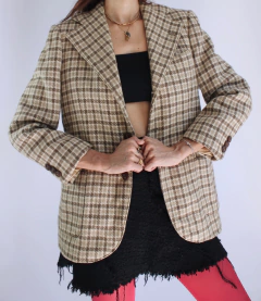 Imagem do Blazer xadrez de lã 70’s Raffaele