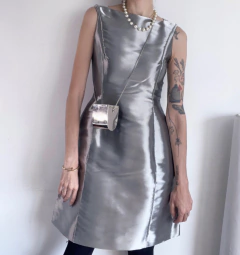 Vestido metálico Dior 2014 - Frou Frou Vintage – Vintage Store