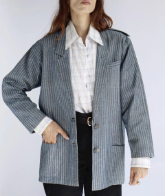 Blazer listrado Denim 80’s na internet