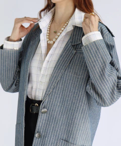 Blazer listrado Denim 80’s - comprar online