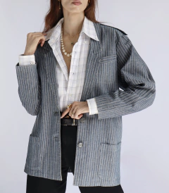 Blazer listrado Denim 80’s