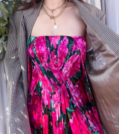 Vestido floral Balenciaga Nicolas Ghesquière - Frou Frou Vintage – Vintage Store