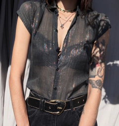 Camisa 60’s Vintage Mahudi - Frou Frou Vintage – Vintage Store