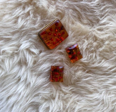 Imagem do Brinco Vintage flores secas