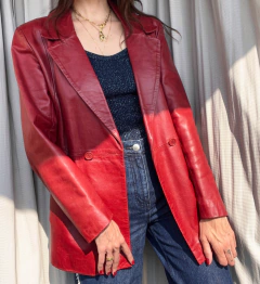 Blazer de couro Vintage - comprar online
