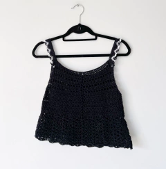 Blusa de crochê preta - comprar online