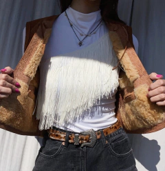 Colete de couro forrado - Frou Frou Vintage – Vintage Store