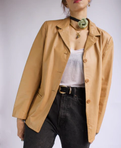 Blazer de couro Mocha - loja online