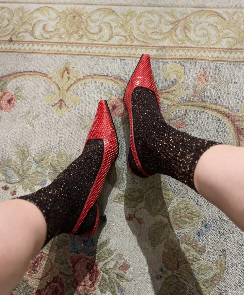 Slingback Sergio Rossi de couro