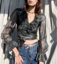 Blusa Saint Laurent 70’s Vintage - loja online