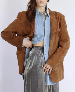 Saia de prata líquida 00’s - Frou Frou Vintage – Vintage Store